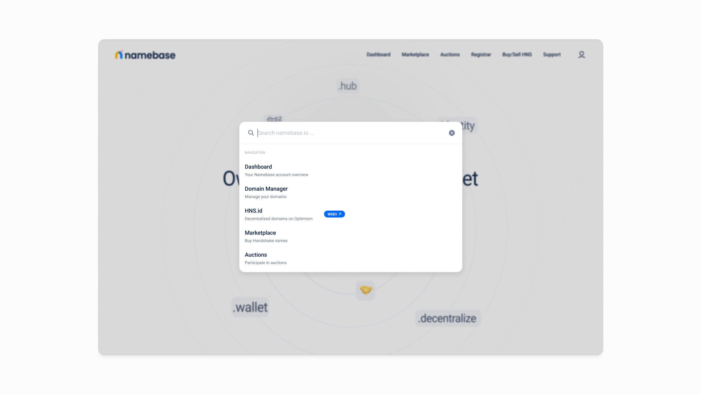 Namebase screen 2 of 8