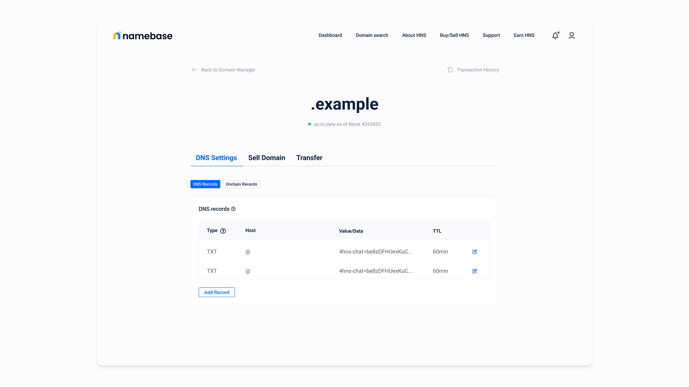 Namebase screen 6 of 8